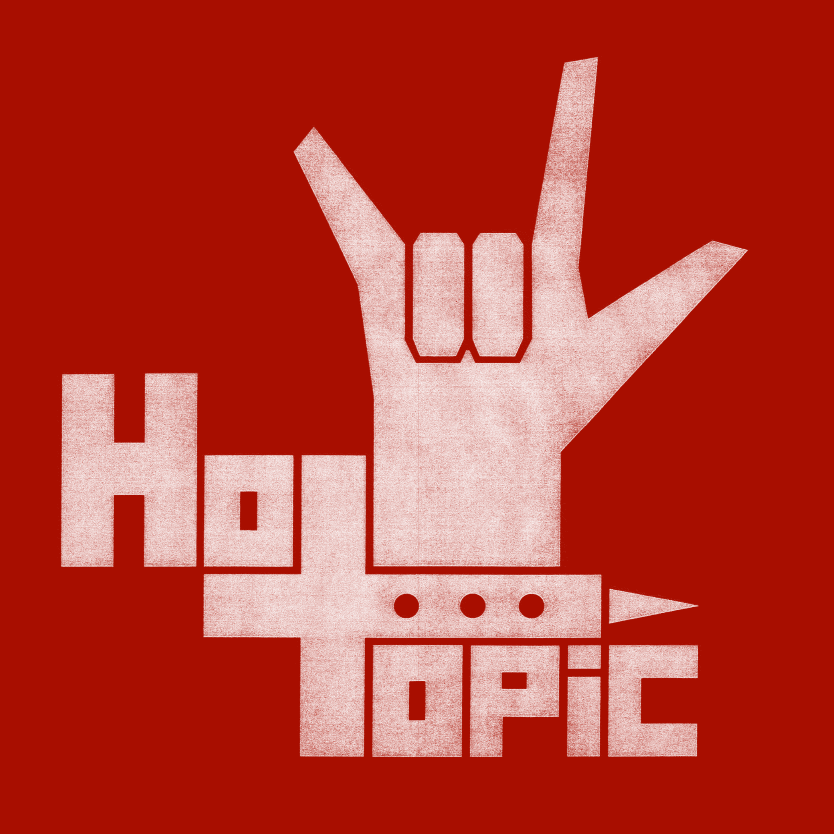 Hot Topic logo (white version)