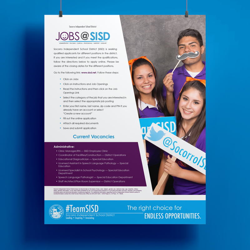 HR Job Openings print ad (front)